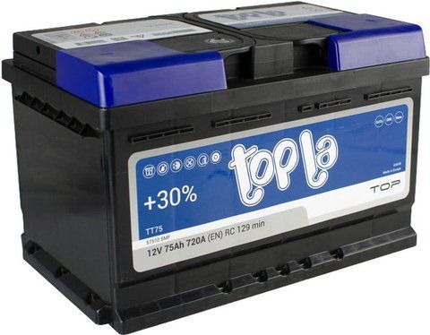 Topla 75Ah/12V Euro (0) 720A AKU172 фото