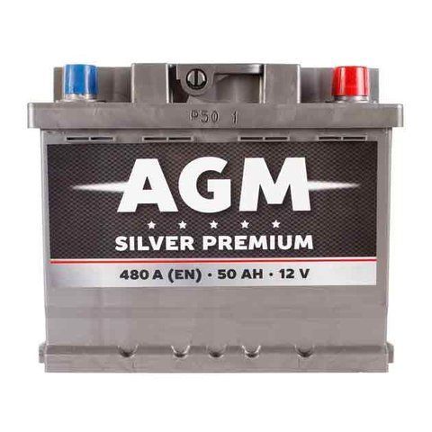 AGM Silver Premium EU 6СТ-50АЗ 50AH 480A (1) AKU400 фото
