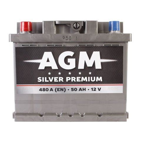 AGM Silver Premium EU 6СТ-50АЗ 50AH 480A (0) AKU401 фото