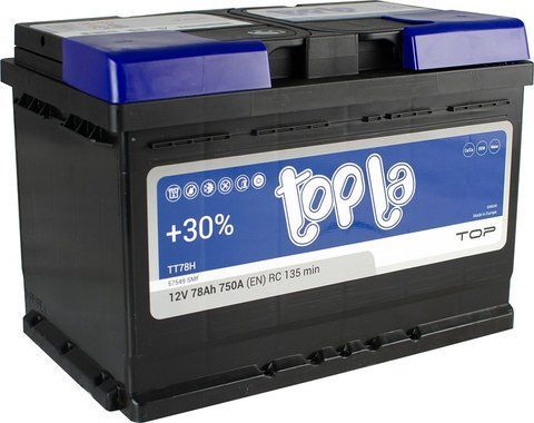Topla 78Ah/12V Euro (0) 750A AKU175 фото