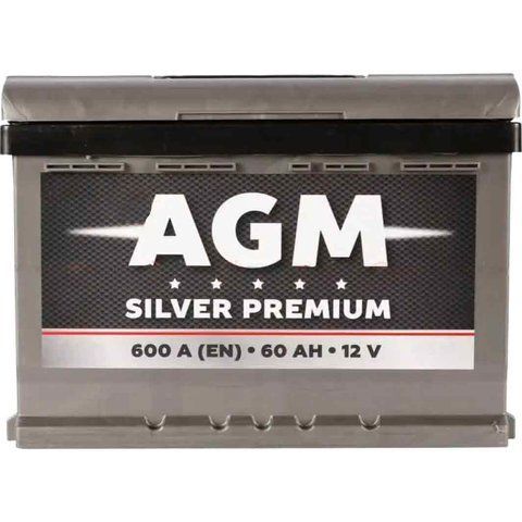 AGM Silver Premium EU 6СТ-60АЗ 60AH 620A (0) AKU403 фото
