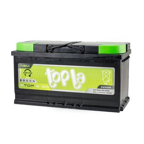 Topla 95Ah/12V AGM Euro (0) 850A AKU180 фото