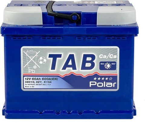 TAB 60Ah/12V Polar Blue (0) Euro 600A AKU107 фото