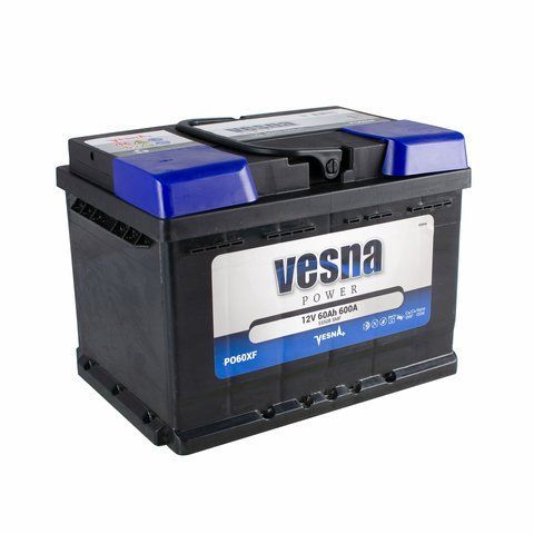 Vesna 60Ah/12V Power Euro (0) 600A AKU208 фото