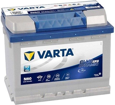 VARTA BLUE DYNAMIC EFB (N60) DIN (560500064) 60AH 640A (0) AKU306 фото