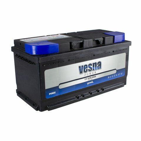 Vesna 92Ah/12V Power (0) 850A AKU215 фото