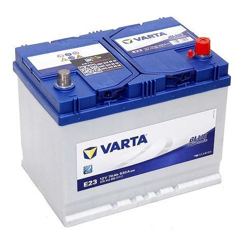 VARTA BLUE DYNAMIC (E23) JIS (570412063) 70AH 630A (0) AKU323 фото