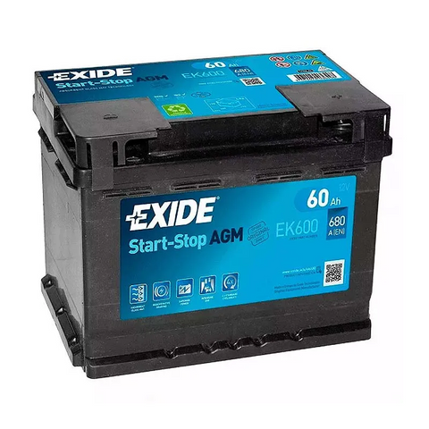 EXIDE Start-Stop 6СТ-60Ah AGM  (EK600) AKU778 фото